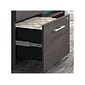 Bush Business Furniture Office 500 23.2" Storage Cabinet with Two Shelves, Storm Gray (OFS145SG)