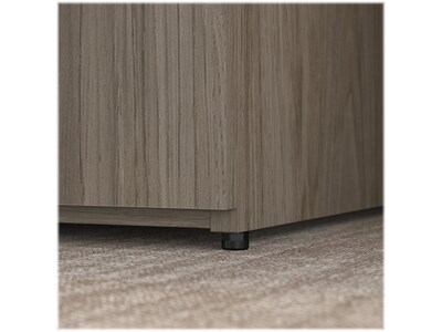 Bush Business Furniture Office 500 30" Storage Cabinet with Two Shelves, Modern Hickory (OFS136MHSU)