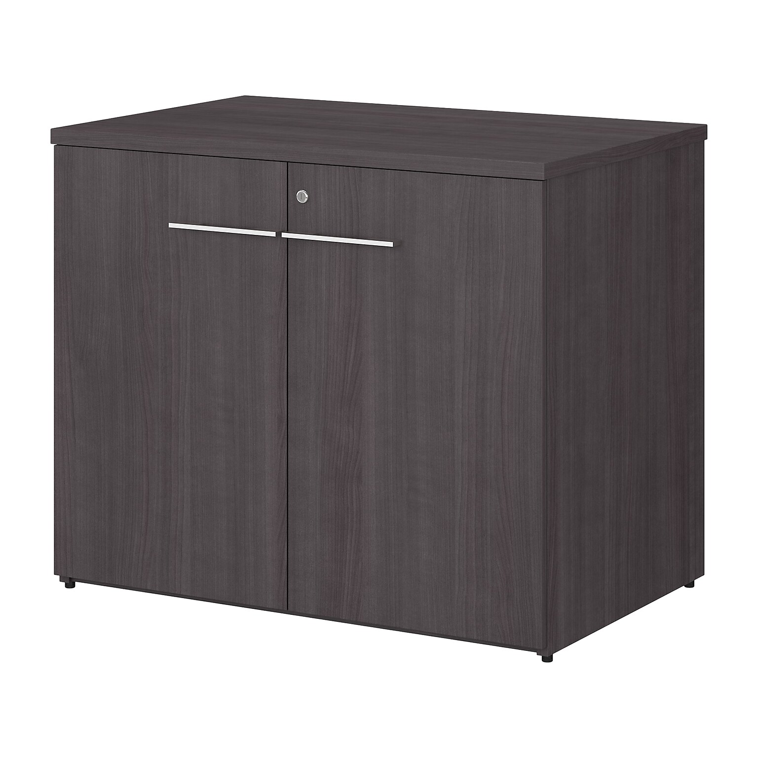 Bush Business Furniture Office 500 30 Storage Cabinet with Two Shelves, Storm Gray (OFS136SGSU)