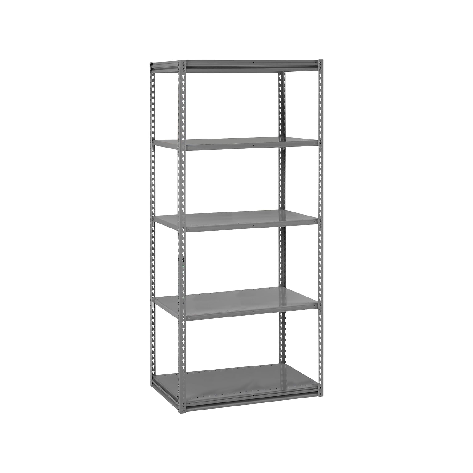 Tennsco Z-Line Starter 5-Shelf Steel Unit, 48, Medium Gray (ZM7-4818S-5D-MGY)