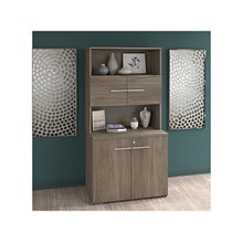 Bush Business Furniture Office 500 70 Storage Cabinet with 4 Shelves, Modern Hickory (OF5008MHSU)