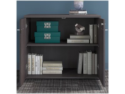 Bush Business Furniture Office 500 70" Storage Cabinet with 4 Shelves, Storm Gray (OF5008SGSU)