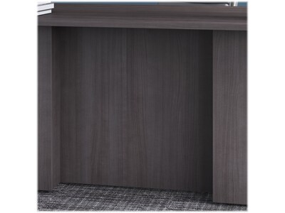 Bush Business Furniture Office 500 72"W Executive Desk with Drawers, Lateral File Cabinets and Hutch, Storm Gray (OF5001SGSU)