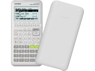 Casio FX-9750GIII-WE Graphing Calculator, White