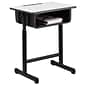 Flash Furniture Plastic Student Desk, Grey (YUYCY046)