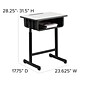 Flash Furniture Plastic Student Desk, Grey (YUYCY046)