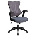 Flash Furniture Kale Ergonomic Mesh Swivel High Back Executive Office Chair, Gray (BLZP806GY)