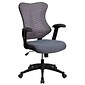 Flash Furniture Mesh/Fire-retardant Foam Executive Chair, Black/Designer Gray (BL-ZP-806-GY-GG)