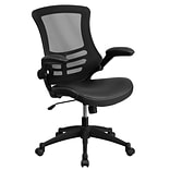 Flash Furniture Mesh Back Faux Leather Computer and Desk Chair, Black (BLX5MLEA)