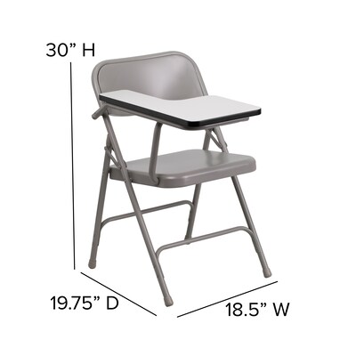 Flash Furniture Premium Steel Folding Chair with Right-Handed Tablet Arm (HF309ASTRT)