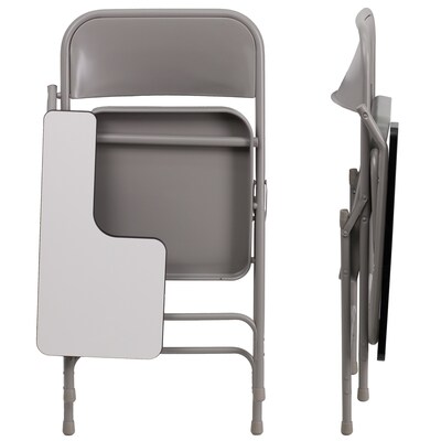 Flash Furniture Premium Steel Folding Chair with Right-Handed Tablet Arm (HF309ASTRT)