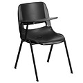 Flash Furniture Ergonomic Shell Chair, Right-Handed Flip-Up Tablet Arm, Black (RUTEO1BKRTAB)
