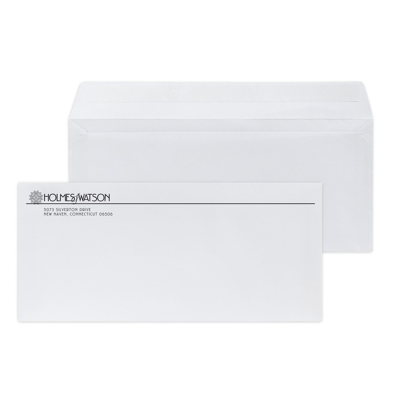 Custom #10 Barcode Peel and Seal Envelopes, 4 1/4 x 9 1/2, 24# White Wove, 1 Standard Ink, 250 / Pack