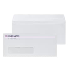 Custom #10 Peel and Seal Window Envelopes, 4 1/4 x 9 1/2, 24# White Wove, 2 Custom Inks, 250 / Pac