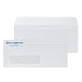 Custom #10 Peel and Seal Window Envelopes, 4 1/4 x 9 1/2, 24# White Wove, 2 Standard Inks, 250 / P