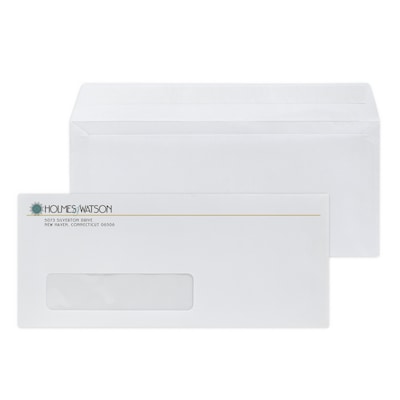 Custom Full Color #10 Peel and Seal Window Envelopes, 4 1/4 x 9 1/2, 24# White Wove, 250 / Pack