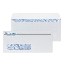 Custom #10 Peel and Seal Window Envelopes with Security Tint, 4 1/4 x 9 1/2, 24# White Wove, 2 Sta