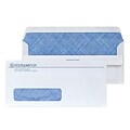 Custom #10 Self Seal Window Envelopes with Security Tint, 4 1/4 x 9 1/2, 24# White Wove, 1 Custom Ink, 250 / Pack