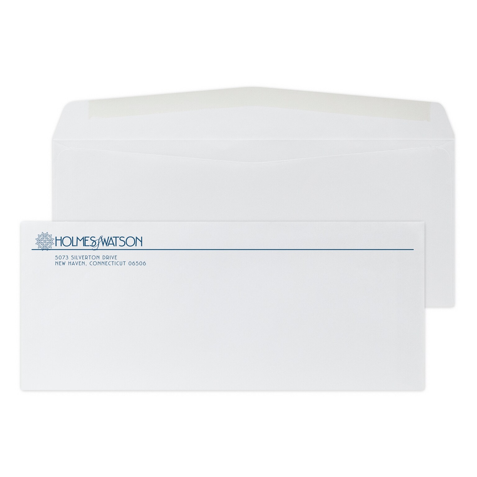 Custom #10 Standard Envelopes, 4 1/8 x 9 1/2, 24# White Wove, 1 Custom Ink, 250 / Pack
