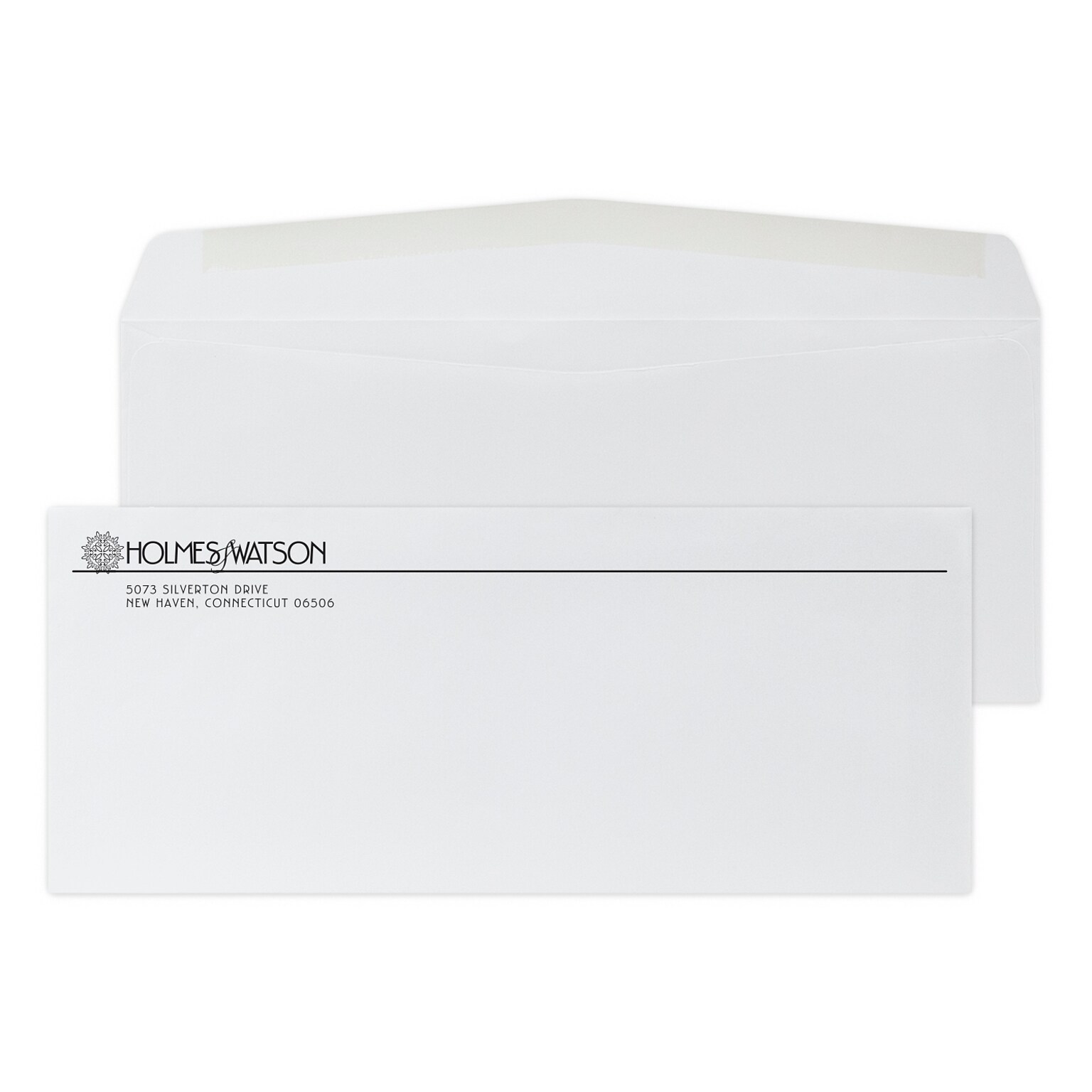 Custom #10 Standard Envelopes, 4 1/8 x 9 1/2, 24# White Wove, 1 Standard Ink, 250/Pack