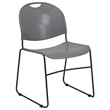 Flash Furniture Hercules Series Plastic Stack Chair, Gray (RUT188GY)