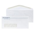 Custom #10 Window Envelopes, 4 1/4 x 9 1/2, Recycled 24# White Wove with EarthFirst/SFI Logo, 1 Cu