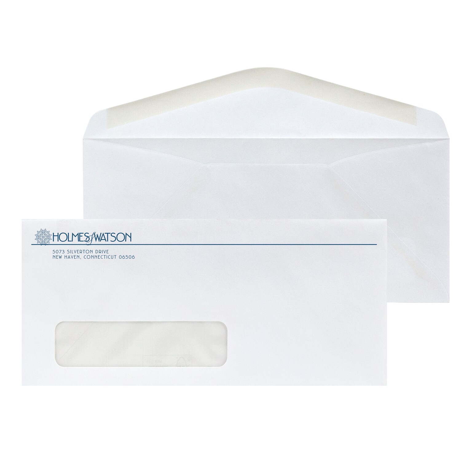 Custom #10 Window Envelopes, 4 1/8 x 9 1/2, Recycled 24# White Wove with EarthFirst/SFI Logo, 1 Custom Ink, 250 / Pack