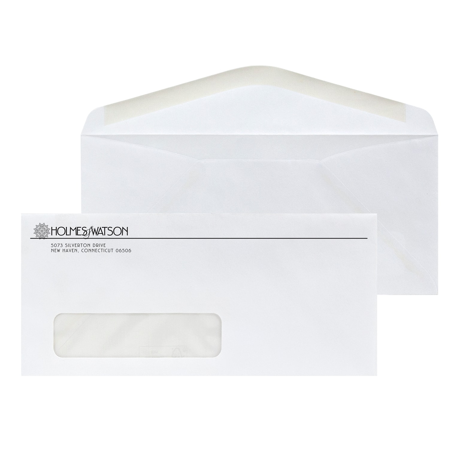 Custom #10 Window Envelopes, 4 1/4 x 9 1/2, Recycled 24# White Wove with EarthFirst/SFI Logo, 1 Standard Ink, 250 / Pack