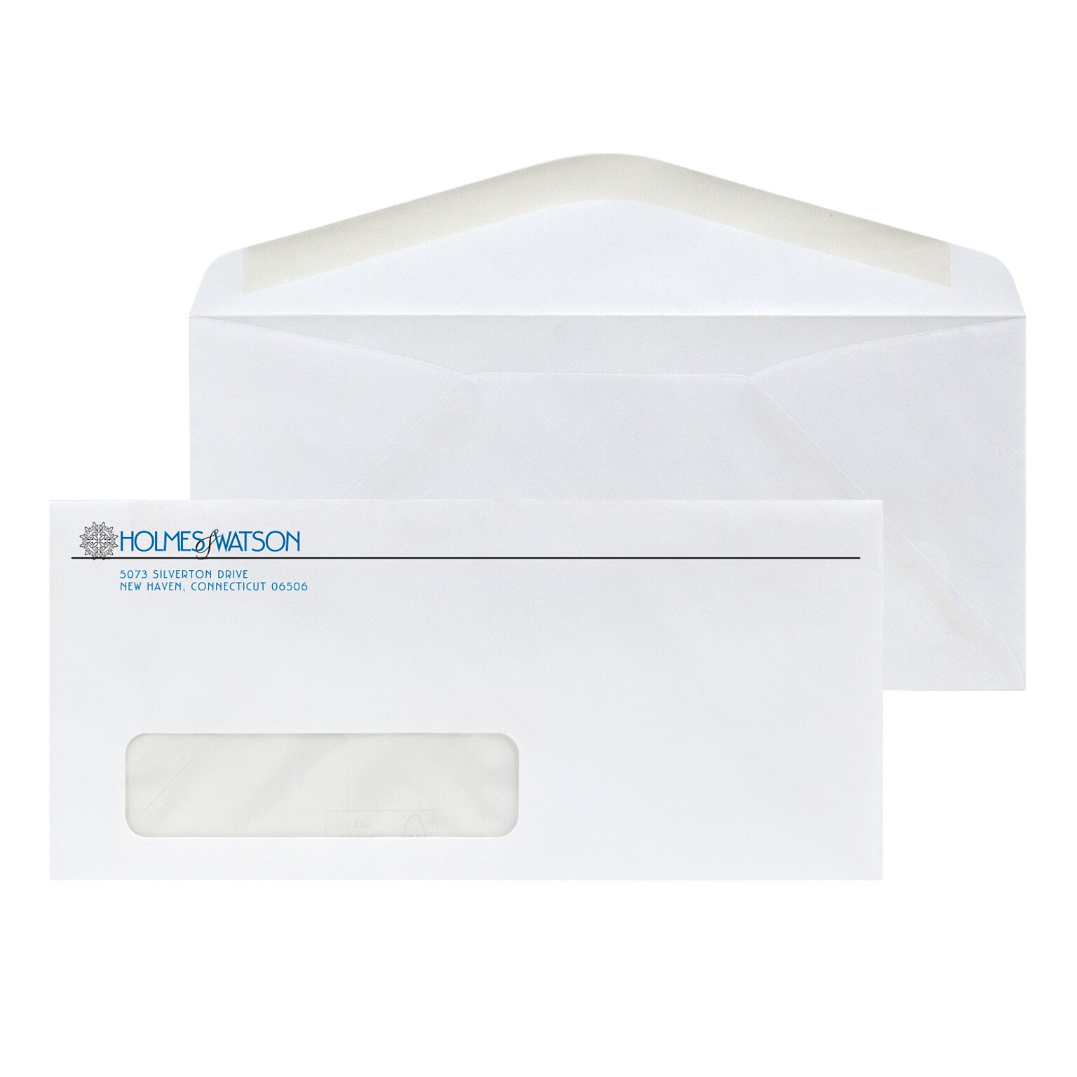 Custom #10 Window Envelopes, 4 1/4 x 9 1/2, Recycled 24# White Wove with EarthFirst/SFI Logo, 2 Standard Inks, 250 / Pack
