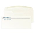 Custom #10 Stationery Envelopes, 4 1/4 x 9 1/2, 24# CLASSIC® CREST Natural White, 2 Standard Raise