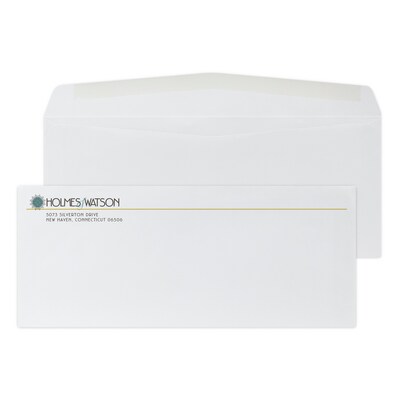 Custom Full Color #10 Standard Envelopes, 4 1/4 x 9 1/2, 24# White Wove, 250 / Pack