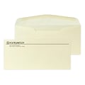 Custom #10 Stationery Envelopes, 4 1/4 x 9 1/2, 24# CLASSIC® LINEN Baronial Ivory, 1 Standard Flat