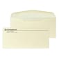 Custom #10 Stationery Envelopes, 4 1/4 x 9 1/2, 24# CLASSIC® LINEN Baronial Ivory, 1 Standard Flat