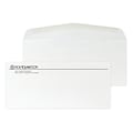 Custom #10 Stationery Envelopes, 4 1/4 x 9 1/2, 24# CLASSIC® LINEN Solar White, 1 Standard Flat In