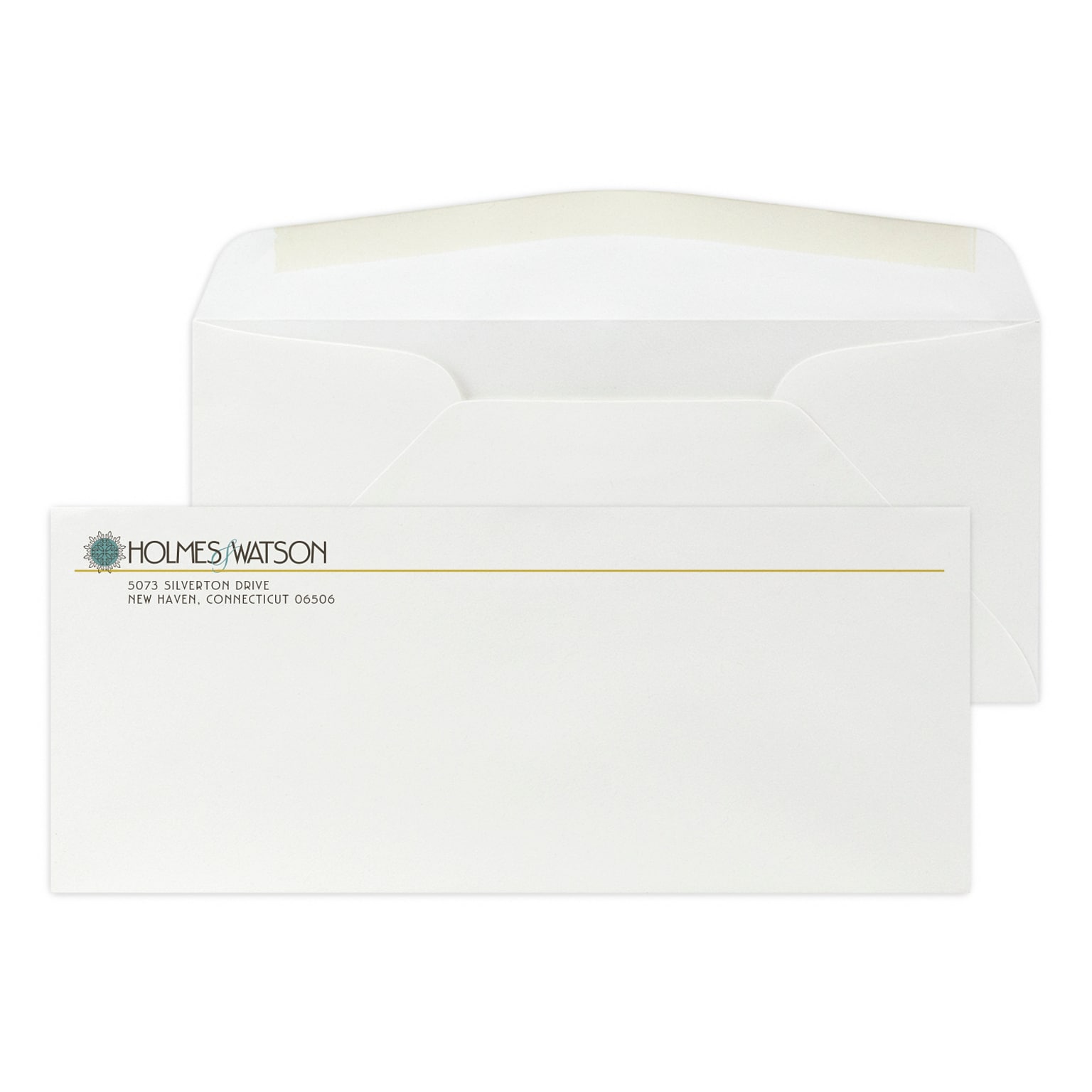 Custom Full Color #10 Stationery Envelopes, 4 1/4 x 9 1/2, 24# ENVIRONMENT® White Recycled, Flat Ink, 250 / Pack