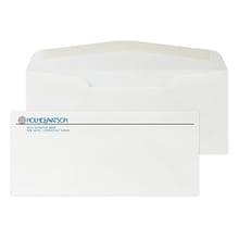 Custom #10 Stationery Envelopes, 4 1/4 x 9 1/2, 24# ENVIRONMENT® Ultra Bright White Recycled, 2 St