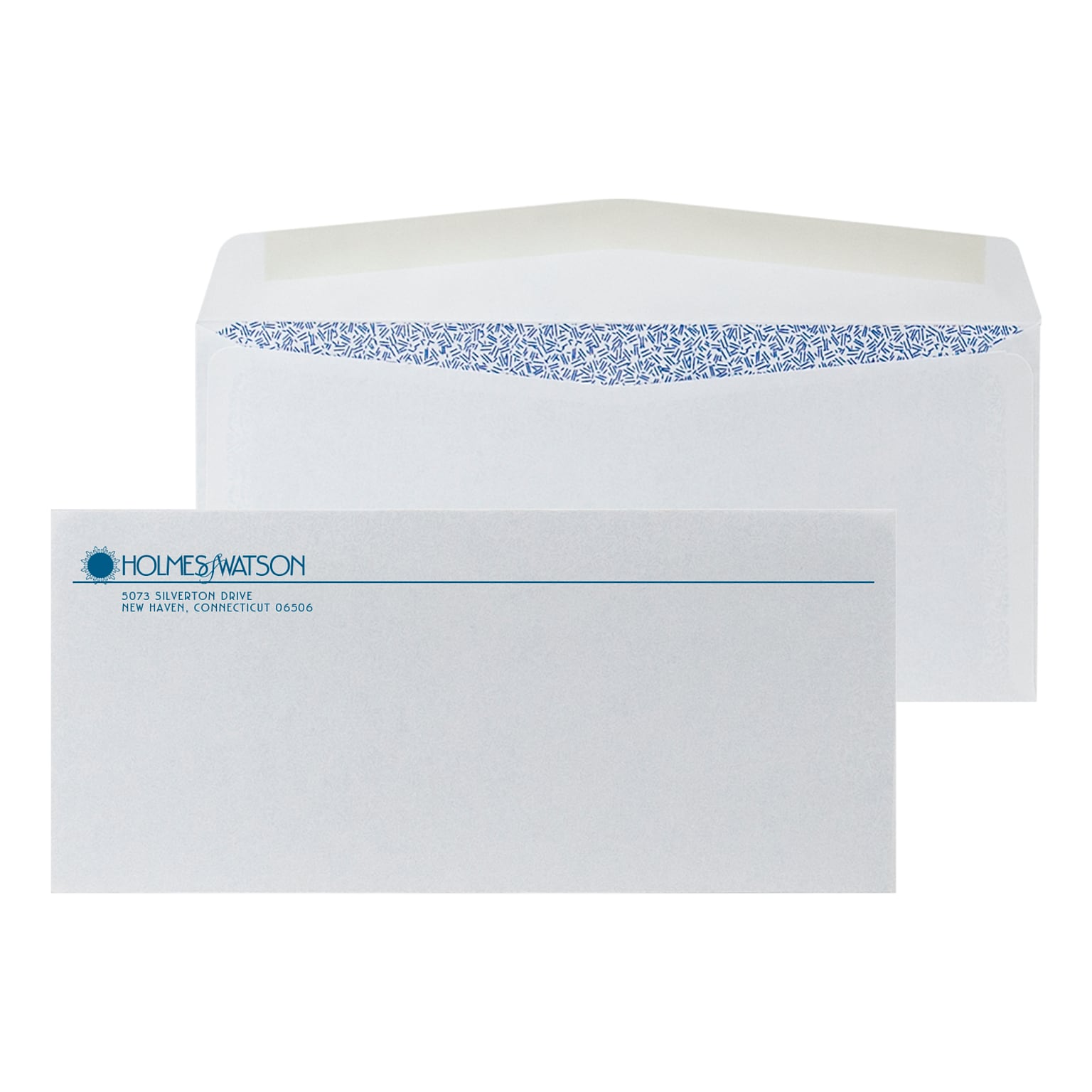 Custom Full Color #10 Standard Envelopes with Security Tint, 4 1/4 x 9 1/2, 24# White Wove, 250 / Pack