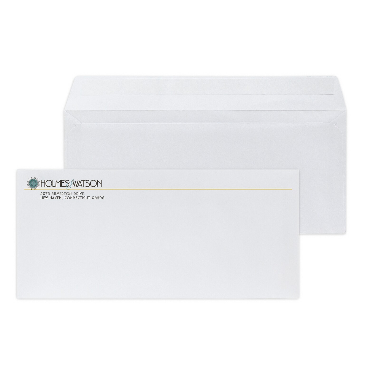 Custom Full Color #10 Peel and Seal Envelopes, 4 1/8 x 9 1/2, 24# White Wove, 250 / Pack