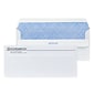 Custom #10 Self Seal Envelopes with Security Tint, 4 1/4" x 9 1/2", 24# White Wove, 1 Standard Ink, 250 / Pack