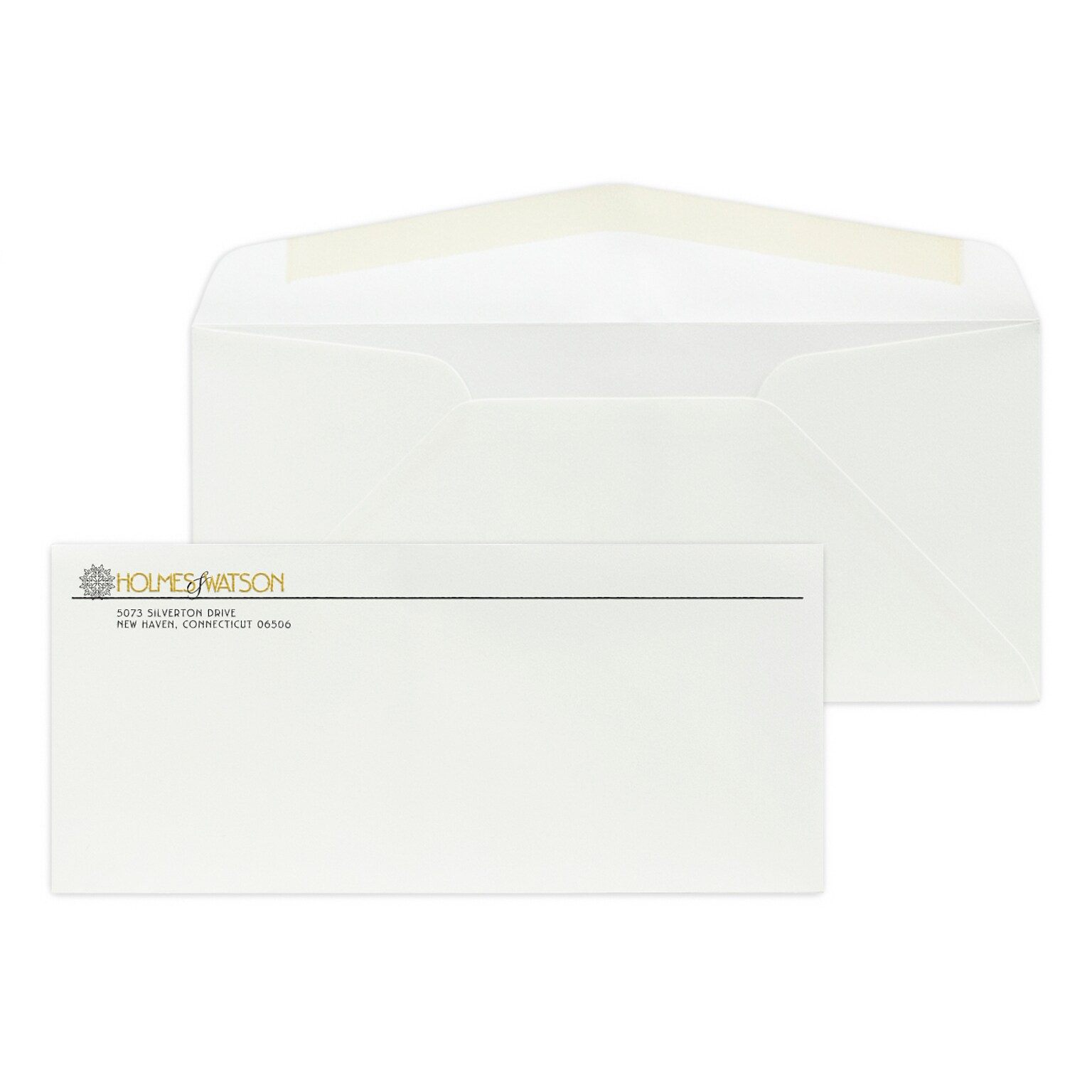 Custom #10 Stationery Env, 4 1/8x9 1/2, 80# Mohawk Superfine Eggshell Ultrawhite Text, 1 Std and 1 Custom Raised Ink, 250/Pack