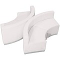 Flash Furniture  Hercules Alon Series Leather Reception Configuration, 4 Pieces, White (ZB803840SWH)
