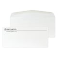 Custom #10 Stationery Envelopes, 4 1/4 x 9 1/2, 24# CLASSIC® LINEN Solar White, 1 Standard Raised