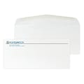 Custom #10 Stationery Envelopes, 4 1/4 x 9 1/2, 24# CLASSIC® LINEN Solar White, 2 Standard Raised