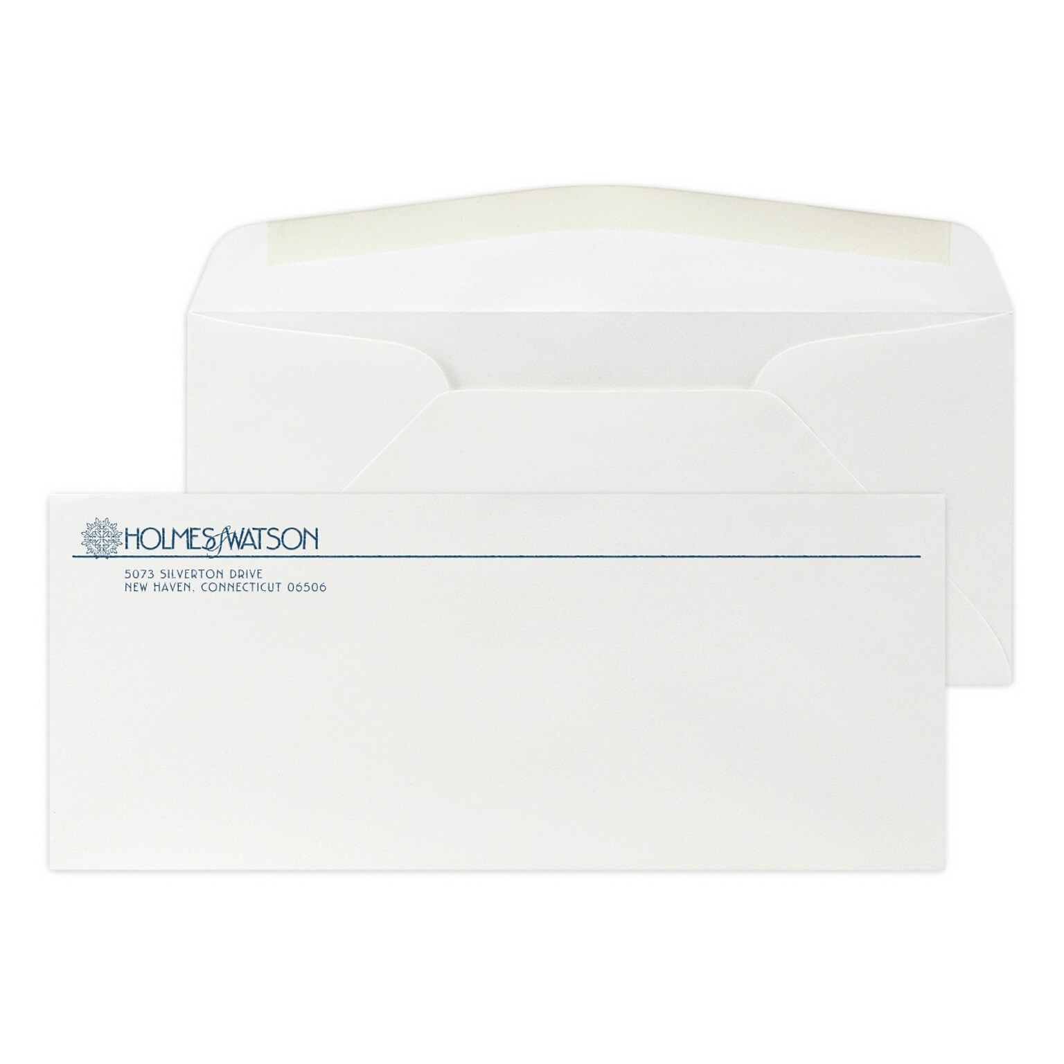 Custom #10 Stationery Envelopes, 4 1/8 x 9 1/2, 24# ENVIRONMENT® White Recycled, 1 Custom Raised Ink, 250 / Pack