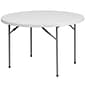 Flash Furniture Kathryn Folding Table, 48" x 48", Granite White (RB48R)