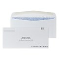 Custom #10 Barcode Standard Envelopes with Security Tint, 4 1/4 x 9 1/2, 24# White Wove, 1 Standar