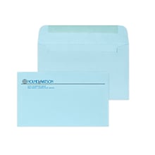 Custom #6-1/4 Standard Envelopes, 3 1/2 x 6, 24# Blue Wove, 2 Standard Inks, 250 / Pack
