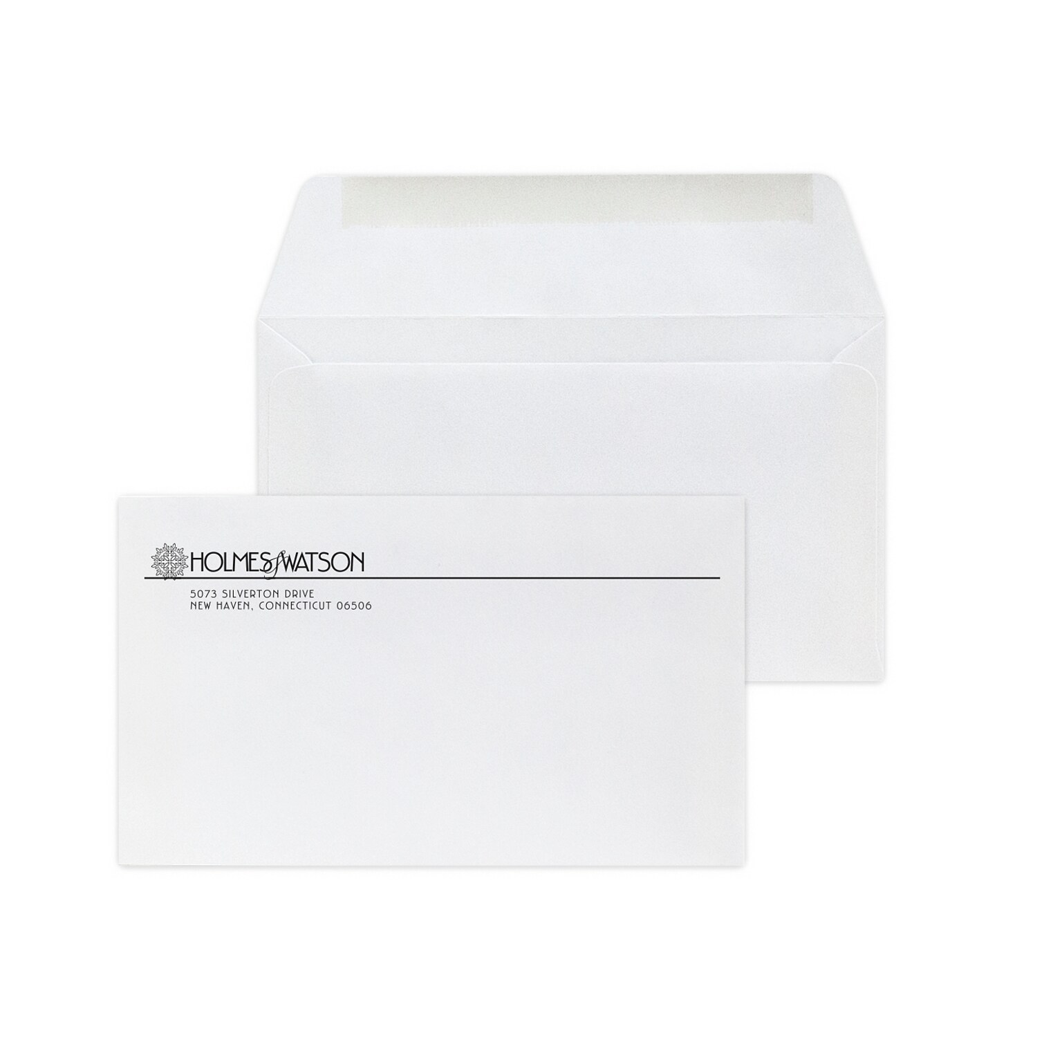 Custom #6-1/4 Standard Envelopes, 3 1/2 x 6, 24# White Wove, 1 Standard Ink, 250 / Pack