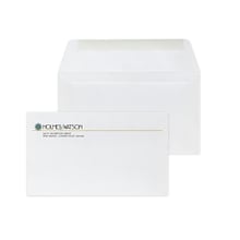 Custom Full Color #6-1/4 Standard Envelopes, 3 1/2 x 6, 24# White Wove, 250 / Pack