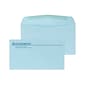 Custom #6-3/4 Standard Envelopes, 3 5/8" x 6 1/2", 24# Blue Wove, 1 Custom Ink, 250 / Pack